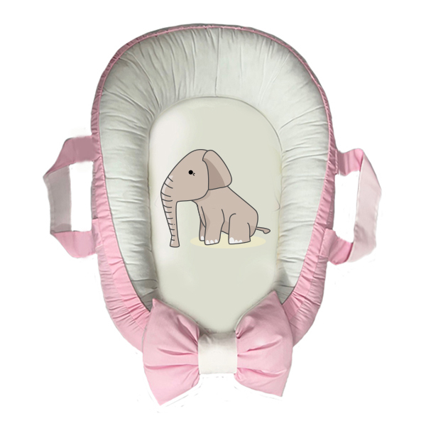 سرویس خواب سه تکه نوزاد مدل گارد محافظ دار طرح فیل کد 019