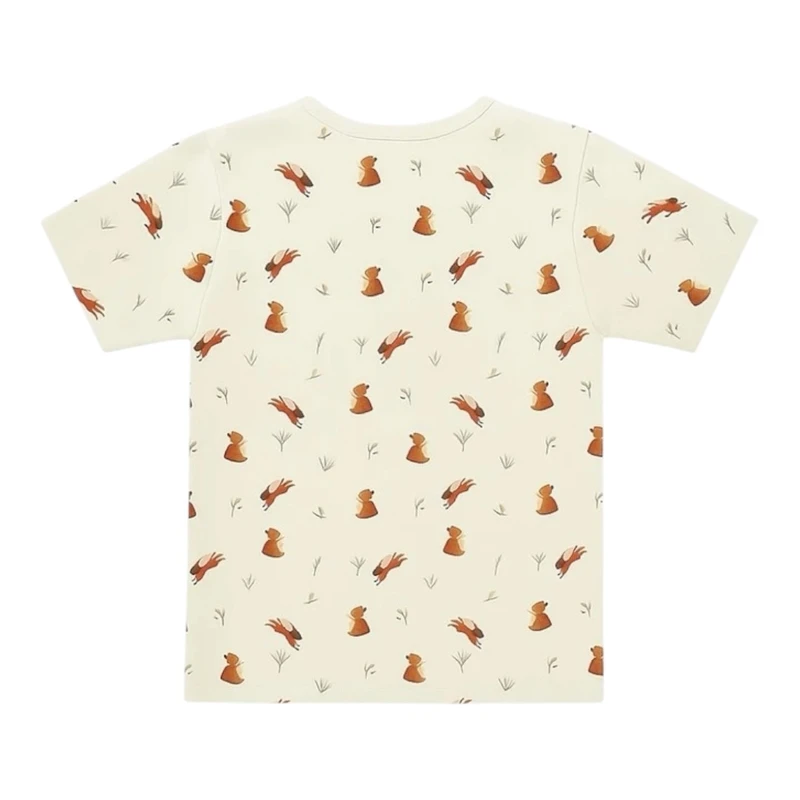 عکس شماره 3 : ست تی-شرت آستین کوتاه و شلوار راحتی دخترانه مدل pj1434