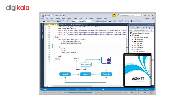 نرم افزار آموزش ASP.Net شرکت پرند