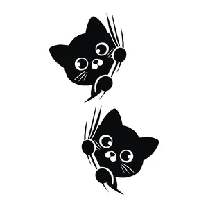 استیکر پارچه و لباس پاد آفرین طرح گربه کد 1