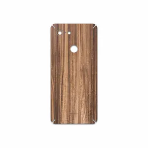 MAHOOT Light Walnut Wood Cover Sticker for Google Pixel 3