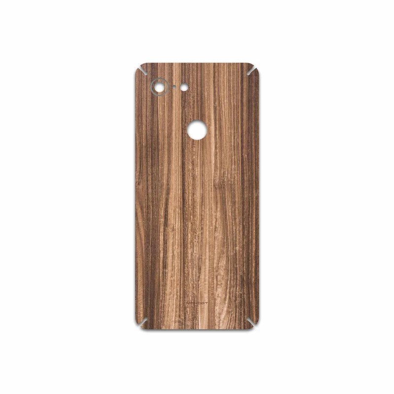 برچسب پوششی ماهوت مدل Light Walnut Wood مناسب برای گوشی موبایل گوگل Pixel 3
