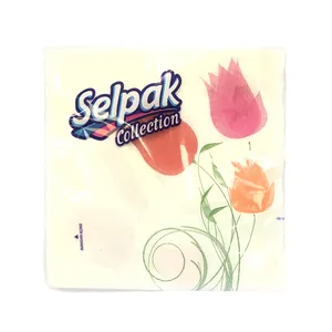 دستمال سفره سلپک مدل collection طرح گل لاله بسته 20 عددی