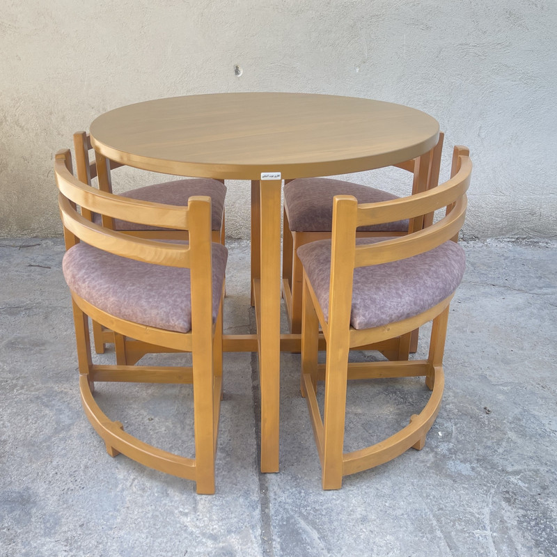 میز و صندلی ناهارخوری 4 نفره گالری چوب آشنایی مدل Khod-005