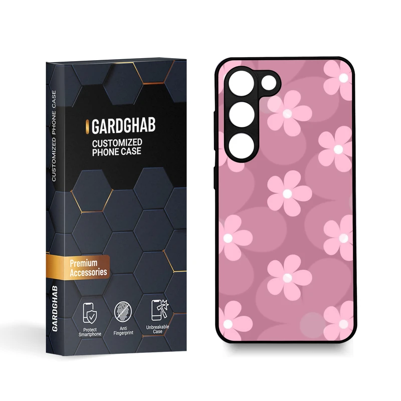 کاور گارد قاب مدل گل مناسب برای گوشی موبایل سامسونگ Galaxy S23 
