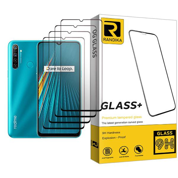 محافظ صفحه نمایش راندیکا مدل Glass MIX004 مناسب برای گوشی موبایل ریلمی 5i بسته چهار عددی