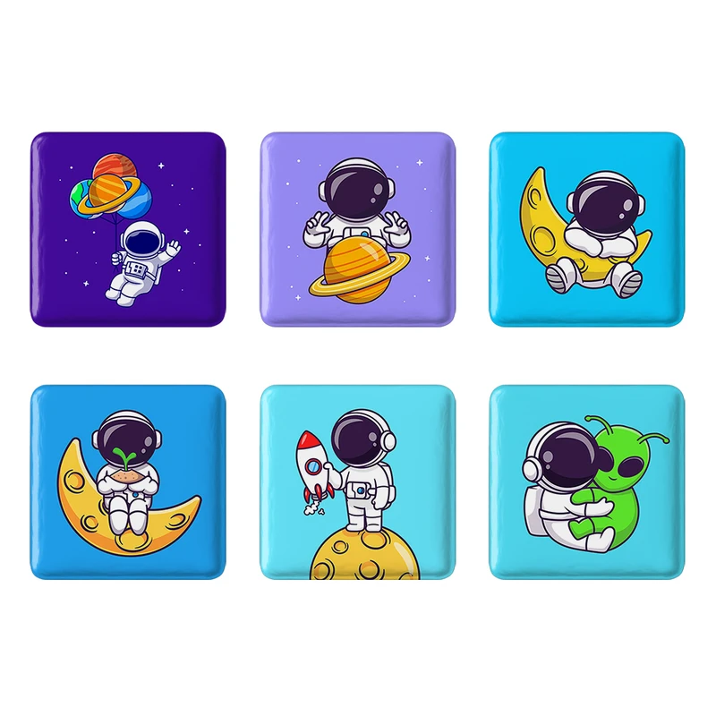 مگنت خندالو طرح فضانورد Spaceman کد 1591B مجموعه 6 عددی
