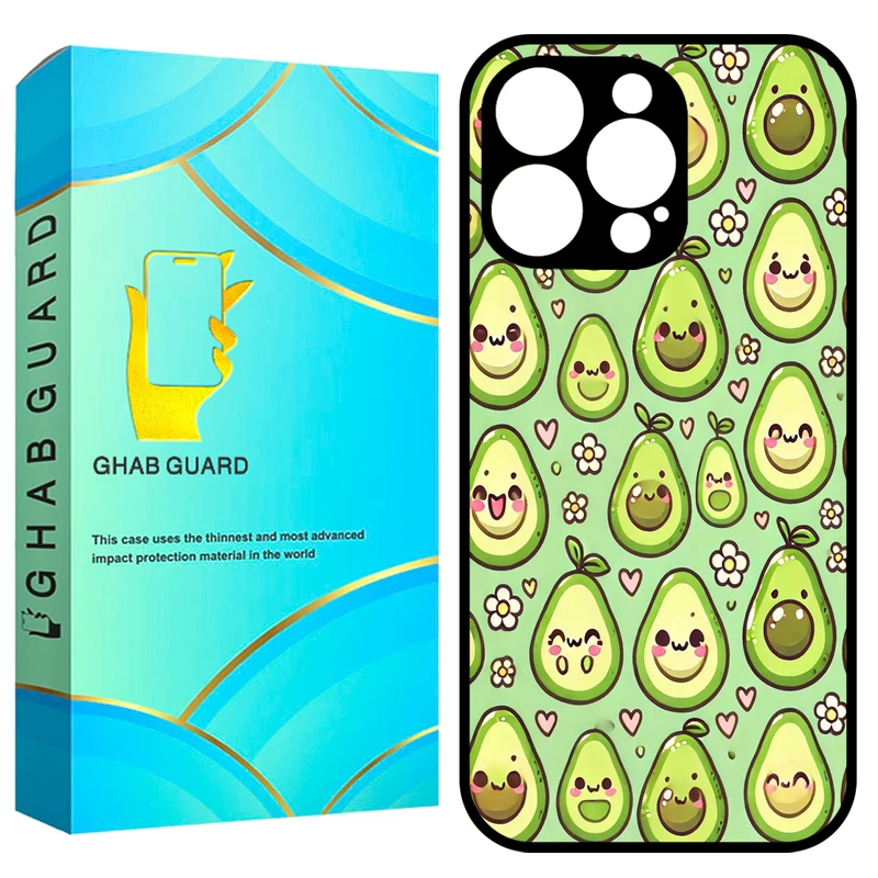 کاور قاب گارد طرح آووکادو مدل GCHP16P مناسب برای گوشی موبایل اپل iPhone 16 Pro
