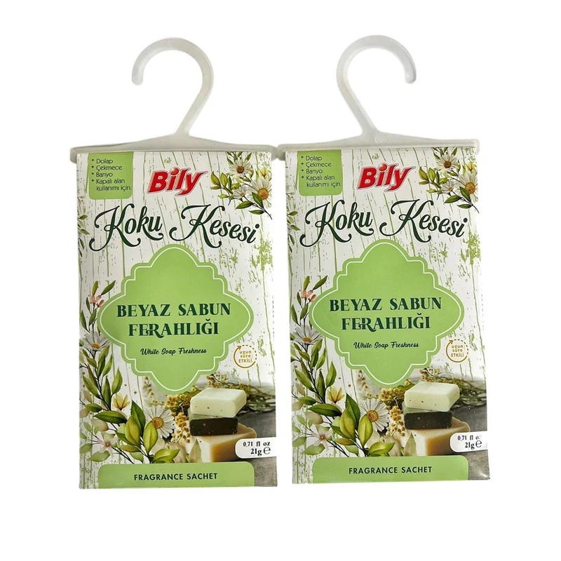 خوشبوکننده و ضد بید کمد لباس بیلی مدل White Soap حجم 210 میلی لیتر بسته دو عددی