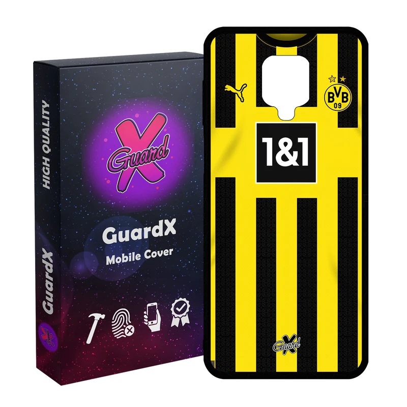کاور گارد ایکس طرح دورتموند مدل Glass10466 مناسب برای گوشی موبایل شیائومی Redmi Note9 Pro/Note 9 Pro Max/Redmi Note 9S/MI Poco M2 Pro