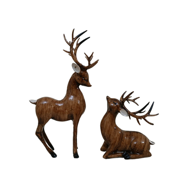 مجسمه مدل گوزن کد 127 مجموعه 2 عددی