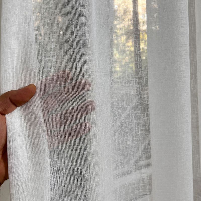 پرده مدل پانچ کتان سایز 290x200 سانتیمتر