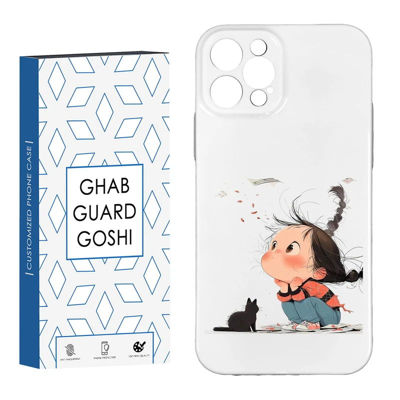 کاور قاب گارد گوشی طرح فانتزی دختر ملوس کد HARD-05 مناسب برای گوشی موبایل اپل IPHONE 12 PRO