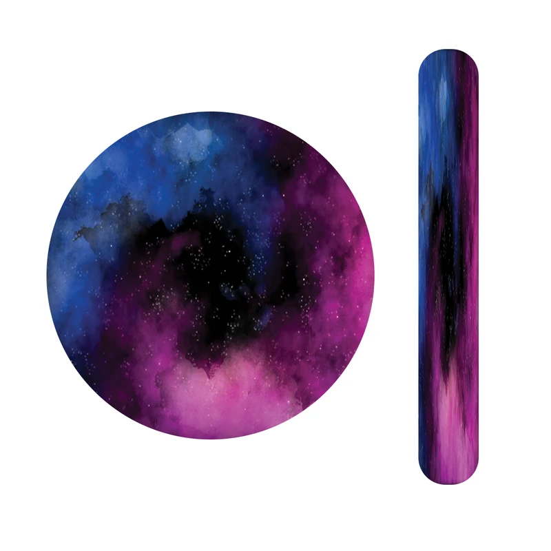 آینه آرایشی جیبی مدل کهکشانی کد 560  به همراه سوهان ناخن