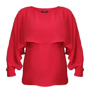 بلوز آستین بلند زنانه مدل 140141628 رنگ قرمز