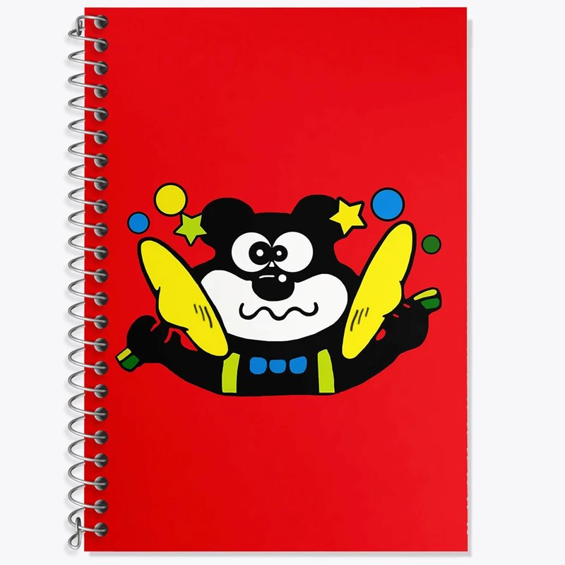 دفتر زبان 50 برگ خندالو مدل سه خط طرح آدامس خرسی کد 6210