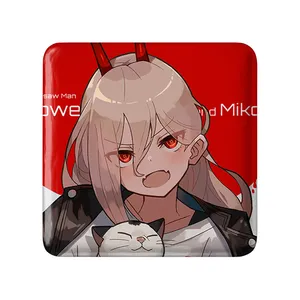 مگنت خندالو طرح پاور انیمه مرد اره ای Chainsaw Man  مدل مربعی کد 23181