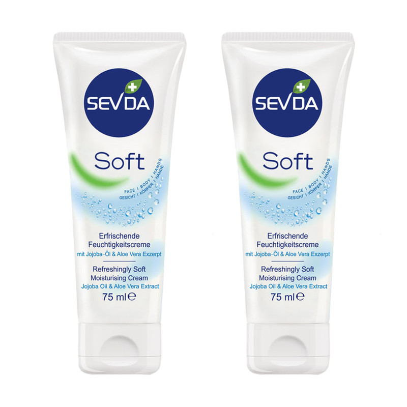 کرم مرطوب کننده سودا مدل Soft حجم 75 میلی لیتر مجموعه 2 عددی کرم مرطوب کننده سودا مدل Soft حجم 75 میلی لیتر مجموعه 2 عددی