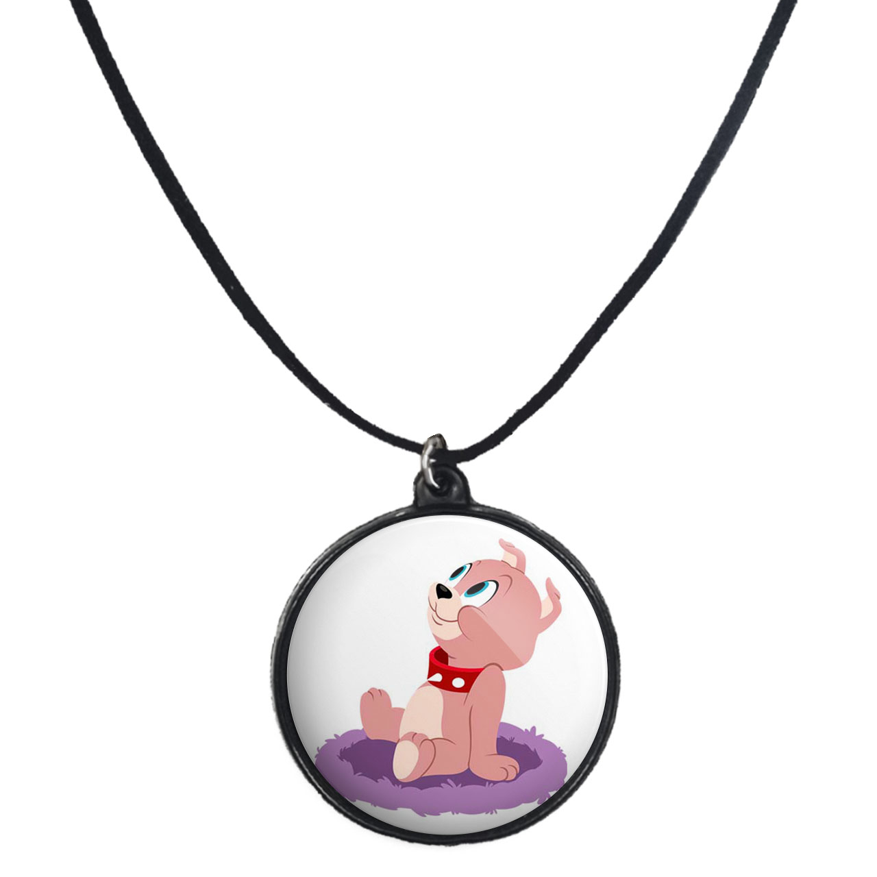 گردنبند پرمانه طرح تام و جری کد pmb.10741 مدل دو طرفه