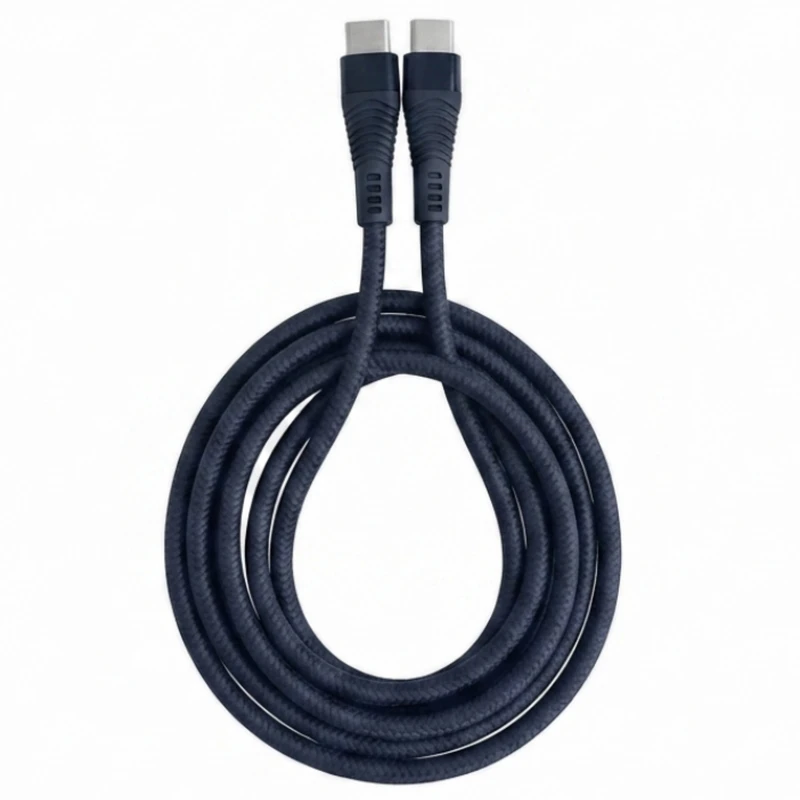 کابل تبدیل USB-C به USB-C مدل سیلیکونی طول 1 متر