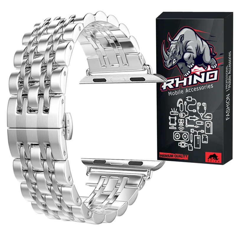 بند راینو مدل R-7Bead مناسب برای اپل واچ سری 2 42 / 44 میلی متری