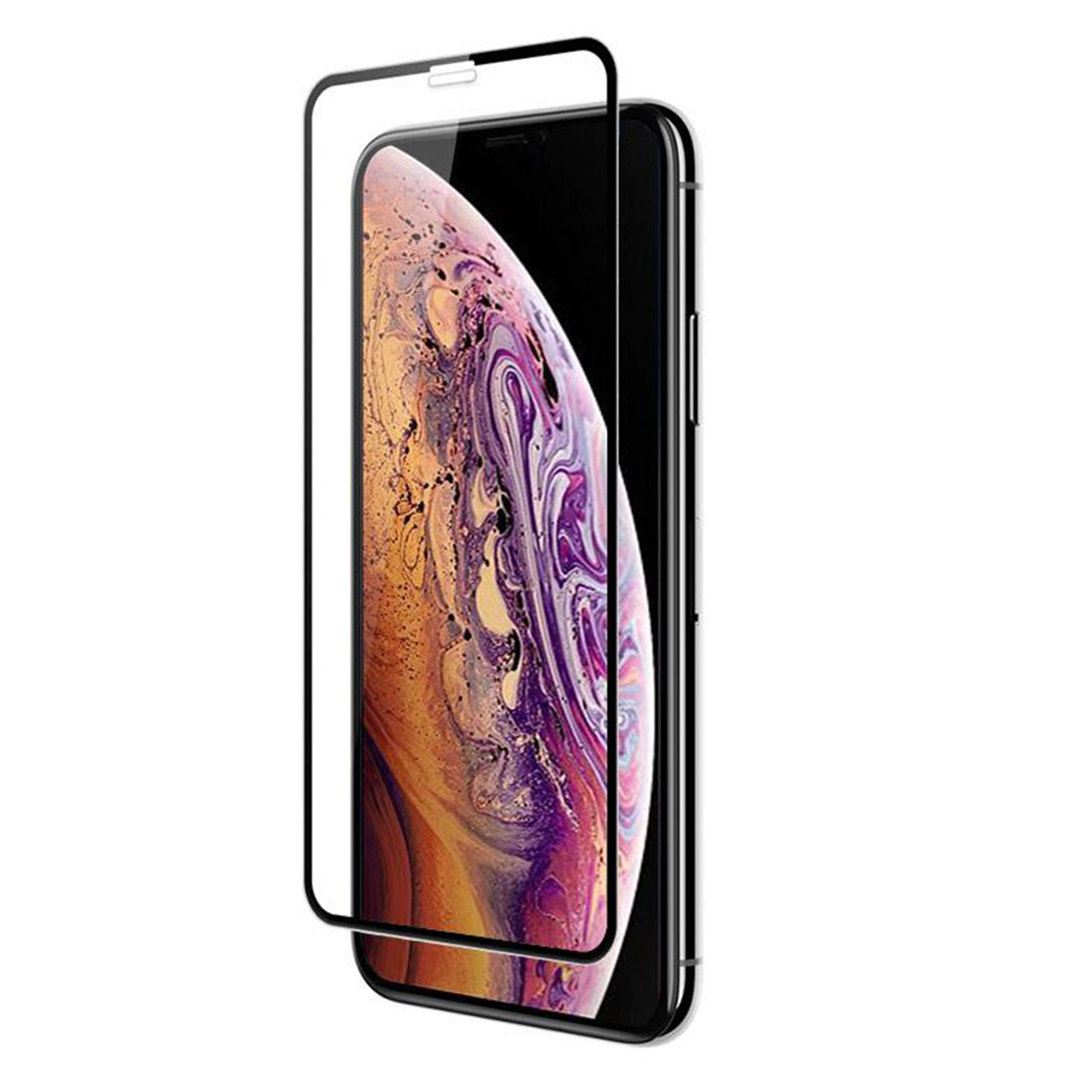 محافظ صفحه نمایش شیشه ای مدل 3D مناسب برای گوشی موبایل اپل iPhone Xs/X