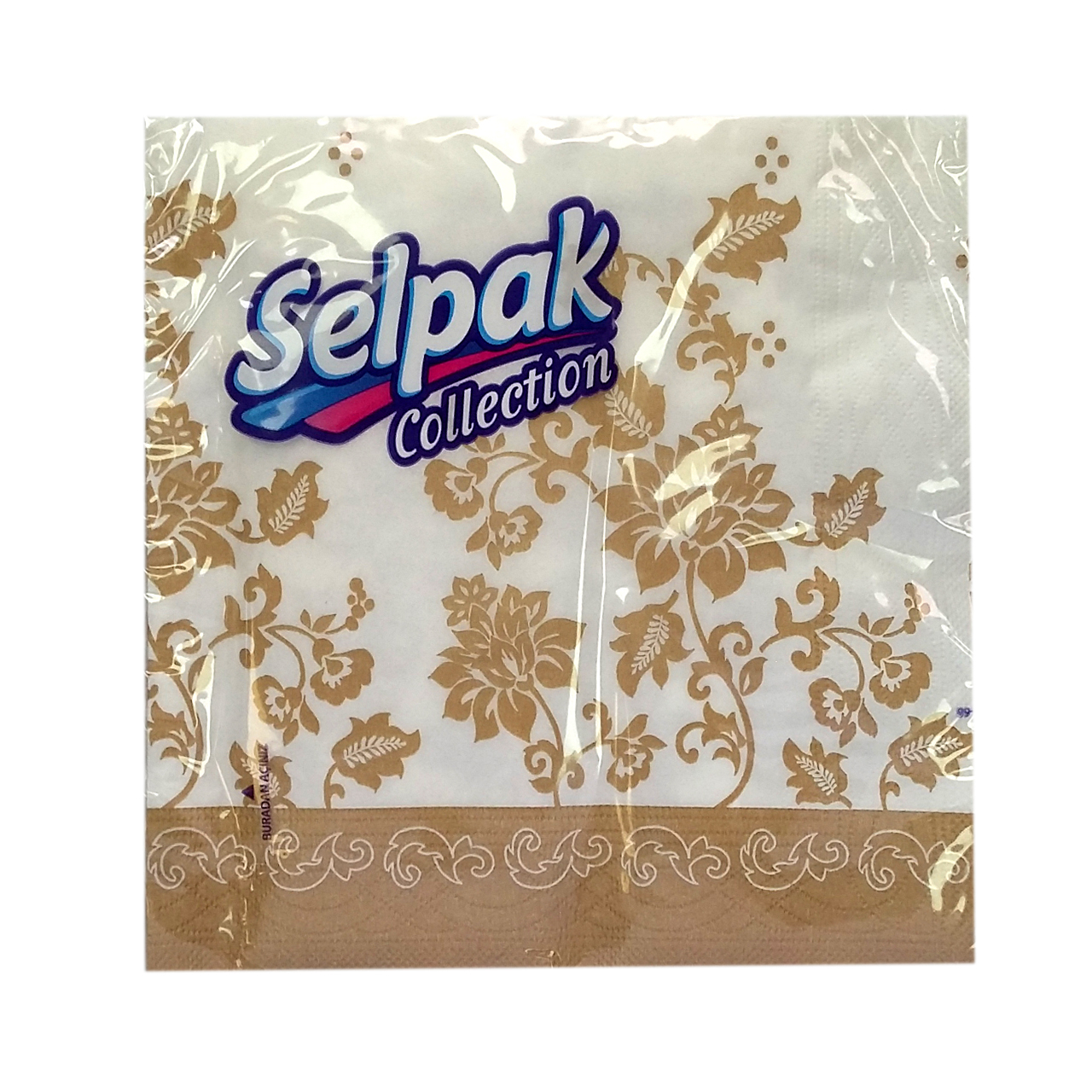 دستمال سفره سلپک مدل collection طرح گلد بسته 20 عددی
