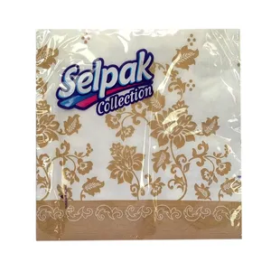 دستمال سفره سلپک مدل collection طرح گلد بسته 20 عددی