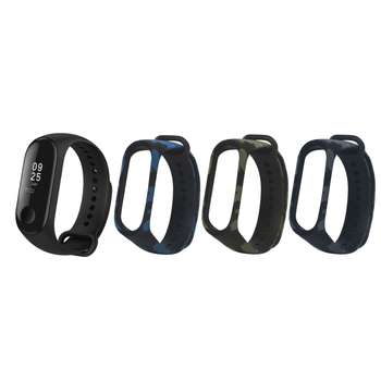 مچ بند تندرستی شیائومی مدل Mi Band 3 به همراه محافظ صفحه و بند سیلیکونی مدل چیریکی