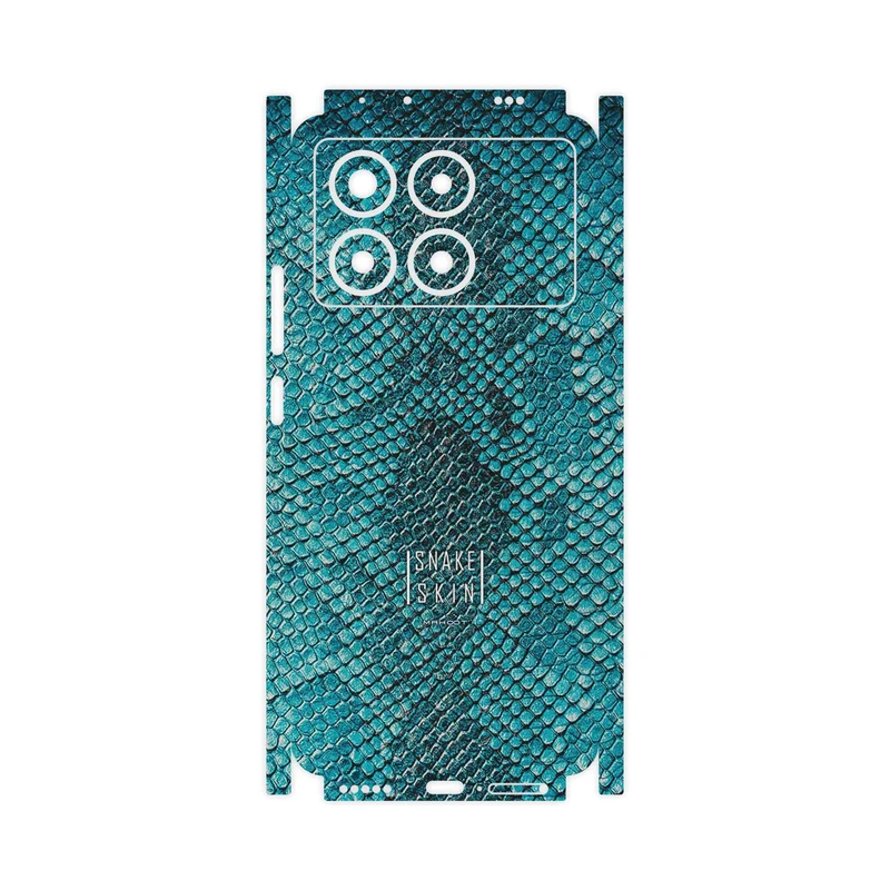 برچسب پوششی ماهوت مدل Blue Snake Skin-FullSkin مناسب برای گوشی موبایل شیائومی Poco X6 Pro