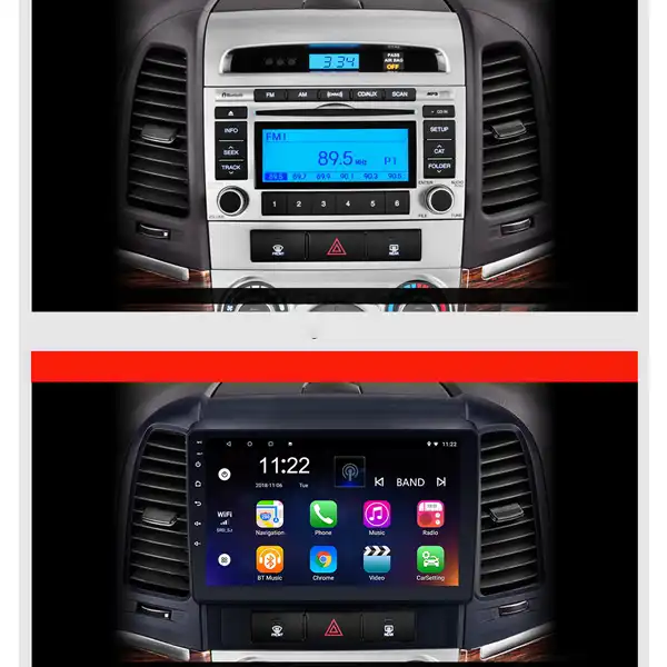 پخش کننده تصویری خودرو اینفینیتی  کد d31 مناسب برای سانتافه