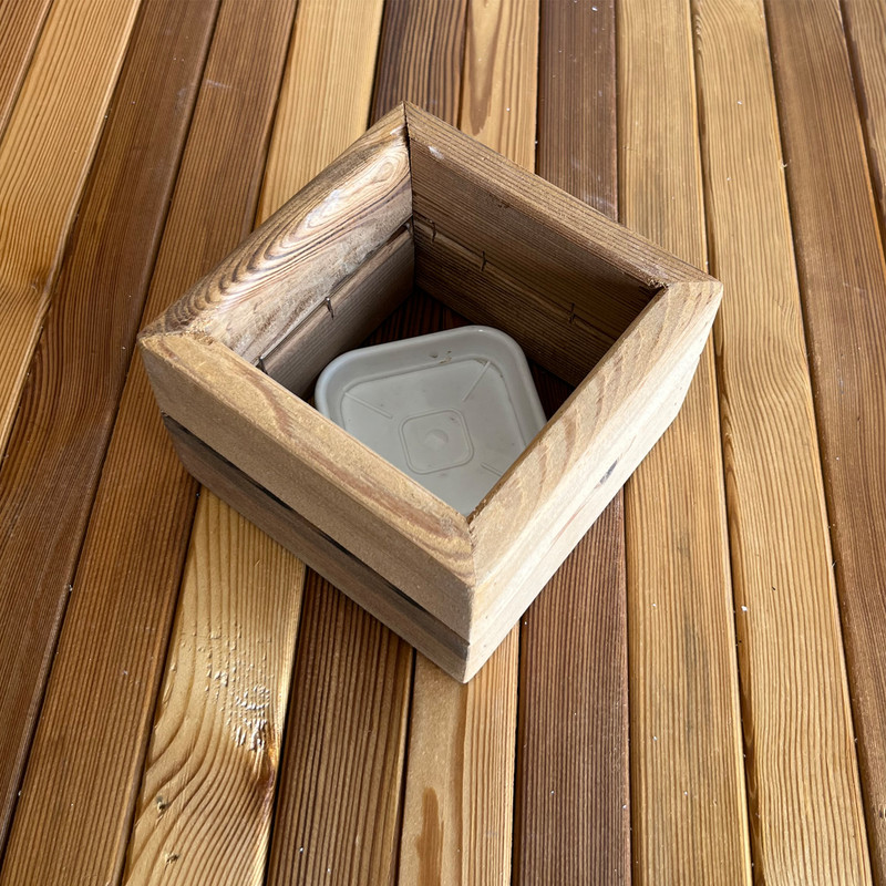 کاور گلدان مدل چوبی کد 1313r2 مجموعه 4 عددی