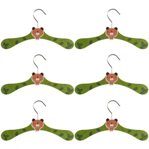 چوب لباسی کودک مدل خرس بسته 6 عددی 