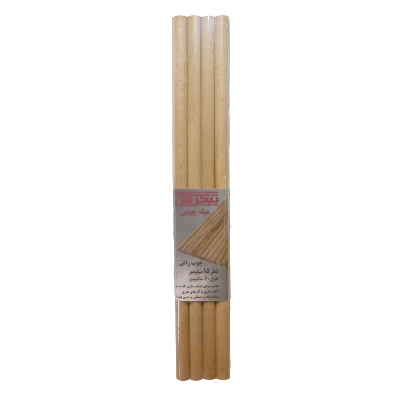 میله چوبی تنگرس مدل راش کد RG15600 بسته 4 عددی