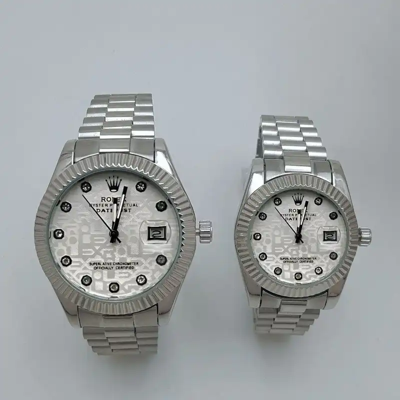 ست ساعت مچی عقربه ای زنانه و مردانه مدل Rlx_02