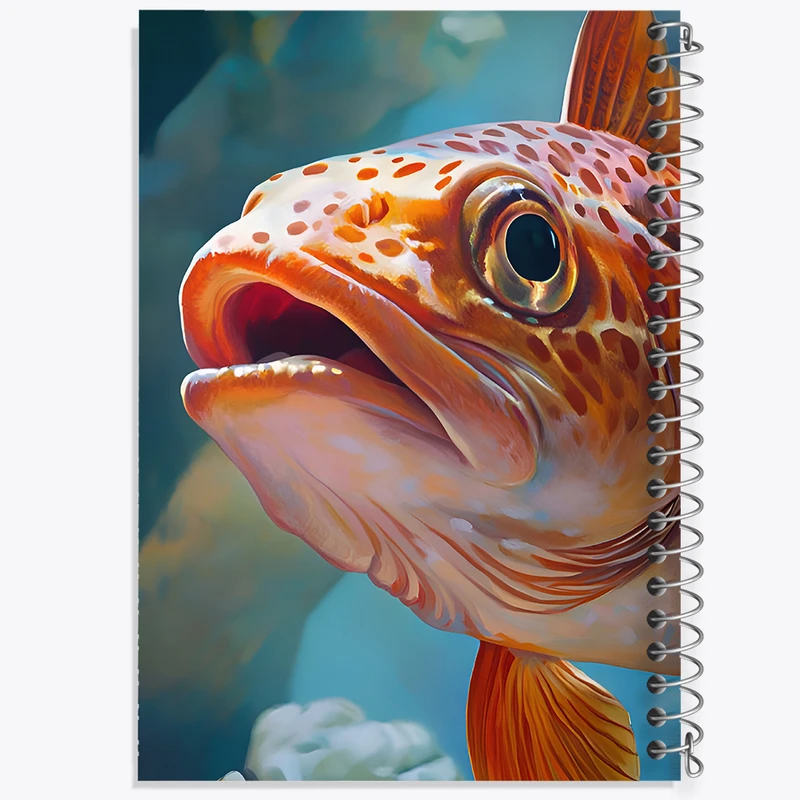 دفتر لیست خرید 50 برگ خندالو طرح ماهی کد F7032