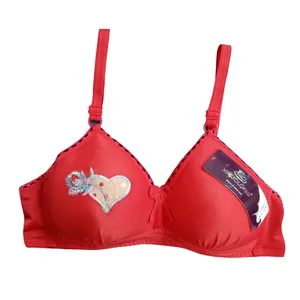 سوتین دخترانه مدل  قلب رنگ قرمز