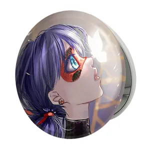 آینه جیبی خندالو طرح دختر کفشدوزکی مدل تاشو کد 25035 