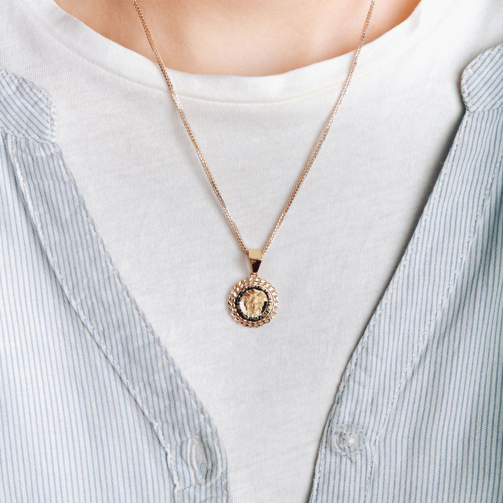 آویز گردنبند طلا 18 عیار زنانه زرالتون مدل آس کد 2 - - 4