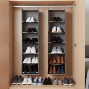 آویز نظم دهنده کفش چینش مدل شش طبقه بسته دو عددی