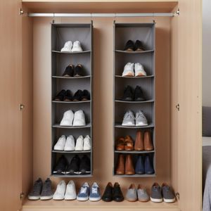 آویز نظم دهنده کفش چینش مدل شش طبقه بسته دو عددی