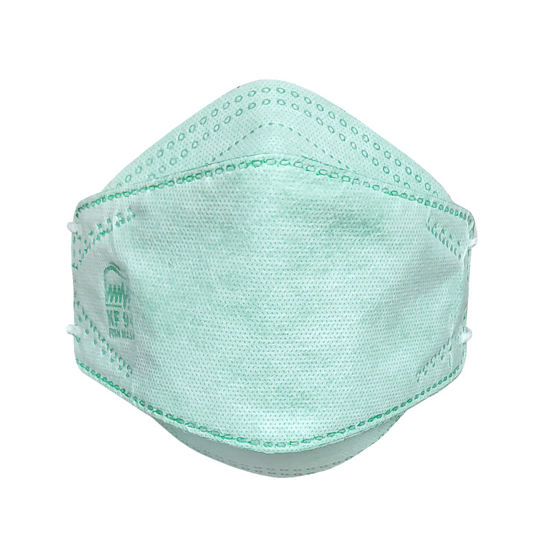 ماسک تنفسی بهسا مدل سه بعدی 3D-BSA-03-Grn بسته 3 عددی