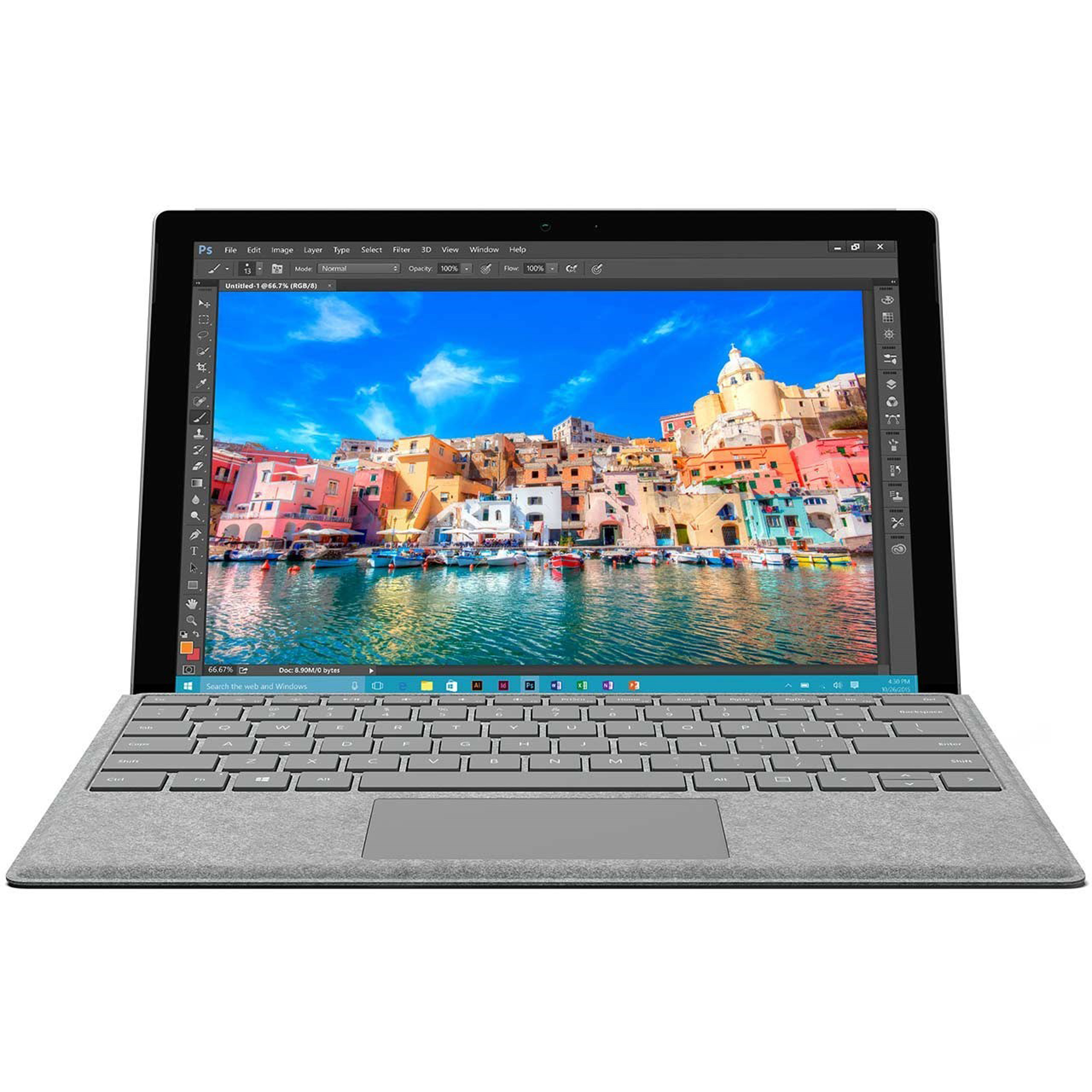 تبلت مایکروسافت مدل Surface Pro 2017-A به همراه کیبورد Silver Signature - ظرفیت 128 گیگابایت