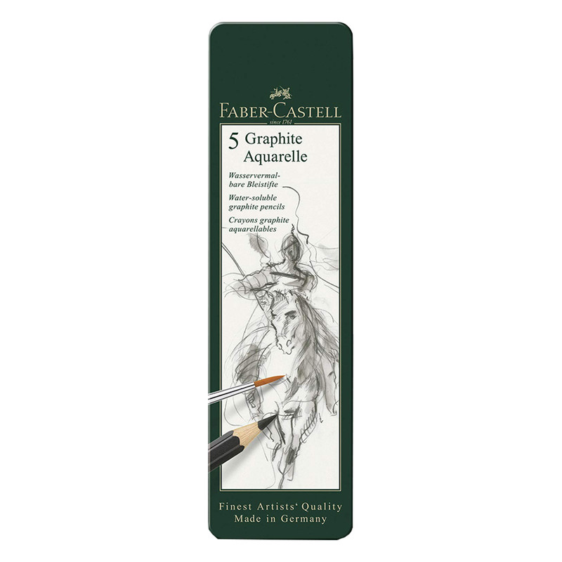 مداد آبرنگی فابر کاستل مدل GRAPHITE AQUARELLE مجموعه 5 عددی 
