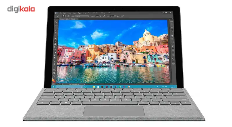 تبلت مایکروسافت مدل Surface Pro 2017-A به همراه کیبورد Silver Signature - ظرفیت 128 گیگابایت