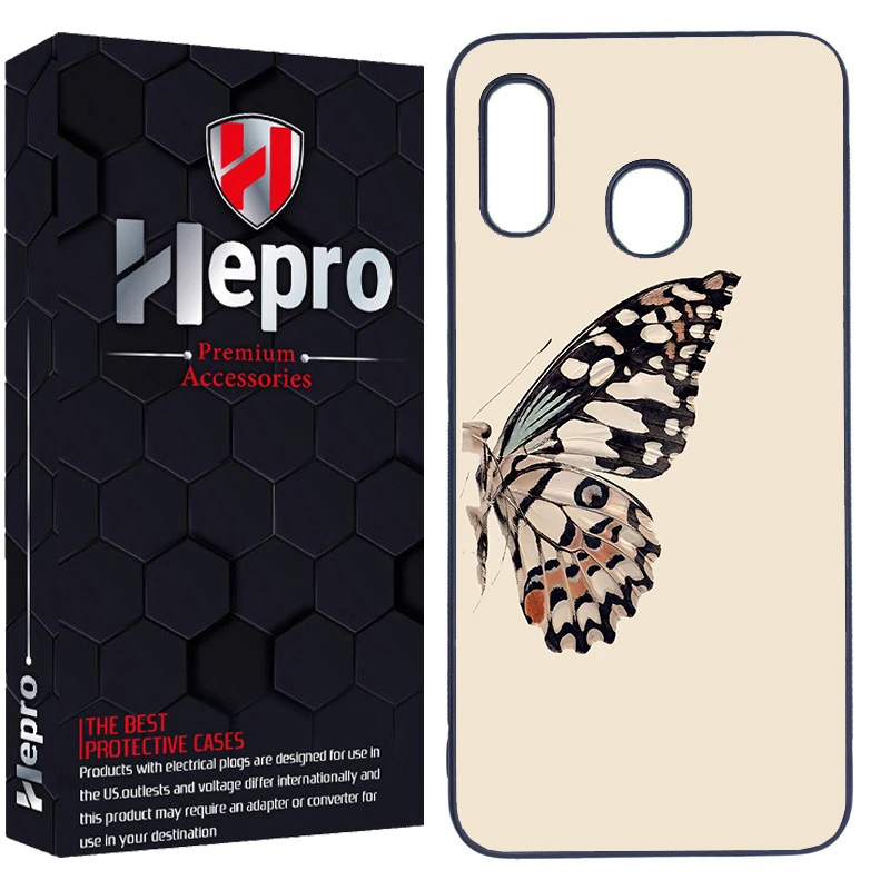 کاور هپرو طرح پروانه کد Dimo-304 مناسب برای گوشی موبایل سامسونگ Galaxy A20/A30