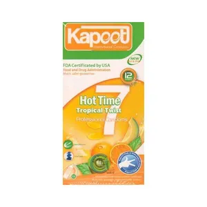 کاندوم کاپوت مدل 7 Hot Time بسته 12 عددی