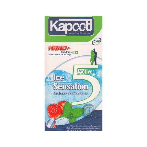 کاندوم کاپوت مدل ICE SENSATION 5 ACTIVE بسته 12 عددی