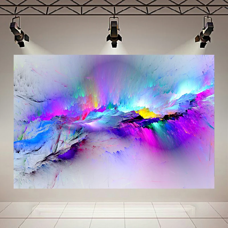 تابلو بوم طرح نگاره ی رنگ ها کد AR32276