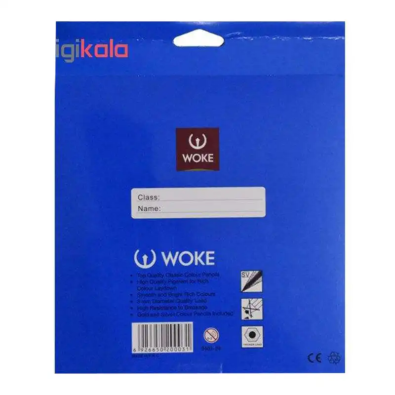 مداد رنگی 24 رنگ ووک طرح Castle کد 001